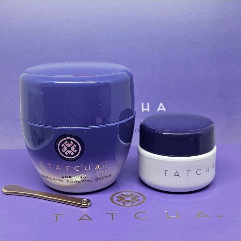 Tatcha Ageless Enriching Renewal Cream + Revitalizing Eye Cream Set New